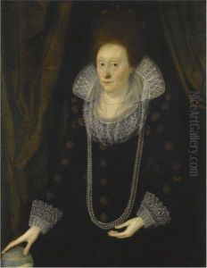 Portrait Of A Lady, Formerly Called Elizabeth I, Thought To Be Elizabeth 'bess' Of Hardwick, Countess Of Shrewsbury (c.1527- 1608) by Marcus Ii Gerards