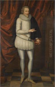 Portrait Of Sir George Savile, 1st Bt. (1550-1622) by Marcus Ii Gerards