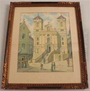 St.ulrich Church In Vienna by Franz Gerasch