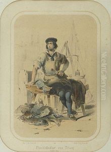 Fischhandler Von Triest by Franz Gerasch