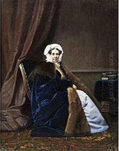 Portrait Der Anna Platen by Gerasim Ignatevich Kadunov