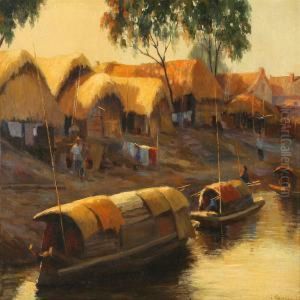 Coastal Scene From China by I. Gerassimoff