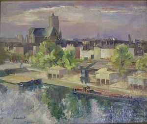 Le Canal Au Pres-saint-gervais by Abel Gerbaud