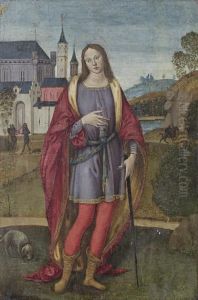 Saint Martin Of Tours by Gerino D'Antonio Gerini