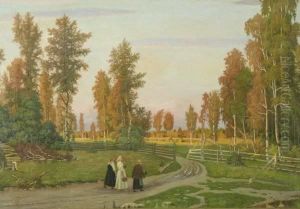 Walking Home by Mikhail Markianovich Germanshev