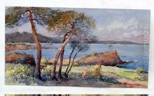 Bord De Mer A Cannes by Louis Germain
