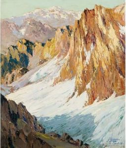 Les Aiguilles De Chamonix ? Huile Sur Panneau