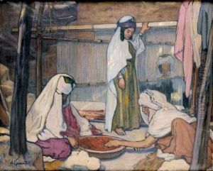 Les Tisseuses by Alphonse Germain-Thill