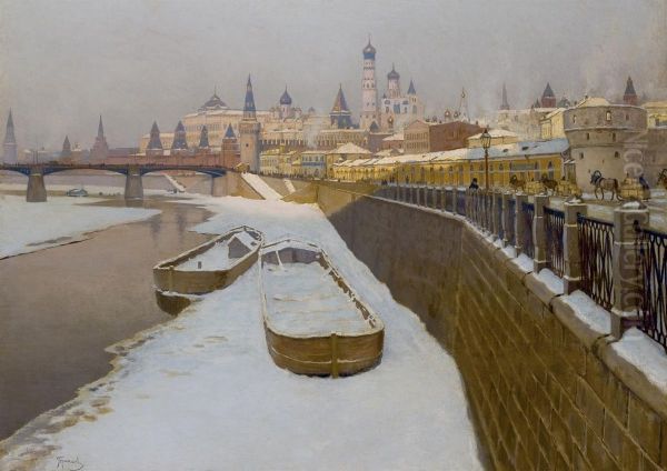View Of The Kremlin From The Embankment Of The Moskva River - view 1