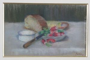 Nature Morte Aux Radis, Pain Et Beurre by Paul-Elie Gernez