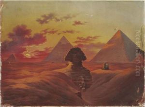The Sphinx And The Pyramids At Giza by Jean-Leon Gerome