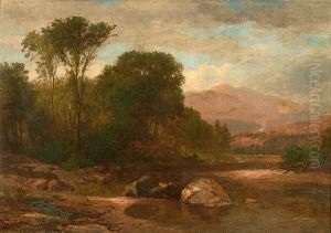 Cows Grazing In A Landscape by Samuel Lancaster Gerry