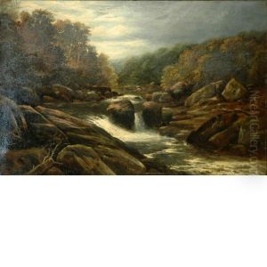 The Autumn Waterfall by Samuel Lancaster Gerry