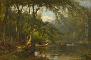 Profile Lake, Franconia, New Hampshire by Samuel Lancaster Gerry