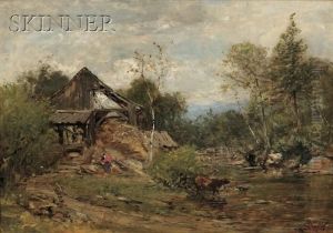 Landscape With River And Old Mill