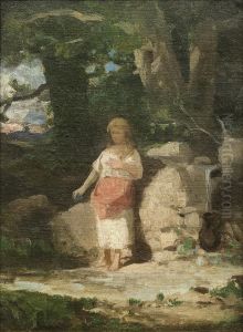 Girl At The Source by Wojciech Gerson