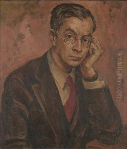Portrait Of Sir Julian Huxley by Mark Gertler