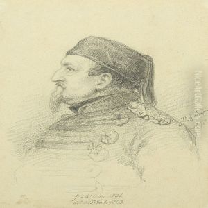 Portrait Of King Frederik Vii by Johan Vilhelm Gertner