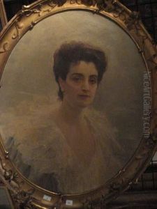 Portrait De Femme by Paul Jean Gervais