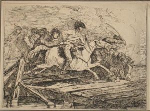 Cavalry Charging. by Conrad Gesner