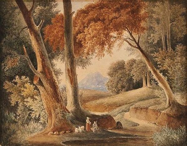 Idyllic Landscape With Figures - view 1