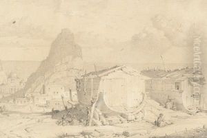 A Settlement With Figures by Geyer, Alexius