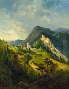 Dorf Im Gebirge by Georg Geyer