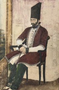 Portrait Of 'ali Quli Mirza, I'tizad Al-sultaneh (1822-81)