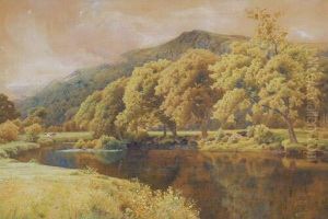 Near Betws-y-coed An Extensive Riverlandscape
