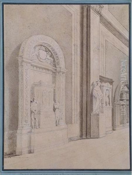 Tombeau De La Comtesse D'albany Dans L'eglise De Santa Cruz A Florence - view 1