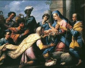 L'adoration Des Mages by Alessandro Gherardini