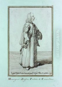 Caricature De Monseigneur Biglia by Pier Leone Ghezzi