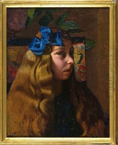 Ritratto Di Fanciulla by Oscar Ghiglia