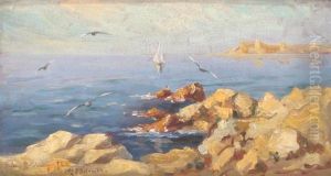 Rocky Shore by Stelian Popescu Ghimpati