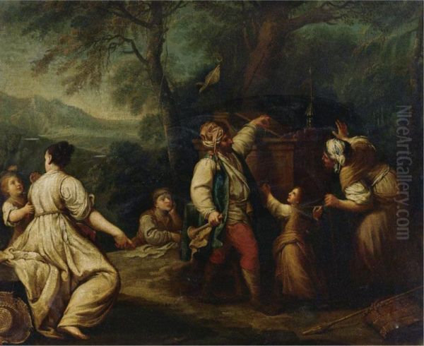 Peasants Merrymaking In A Clearing - view 1