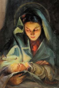 Madonna Con Bambino by Giuseppe Ghiringhelli