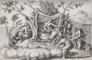 Latone Donnant Naissance A Apollon Et Diane Sur L'ile De Delos - P
