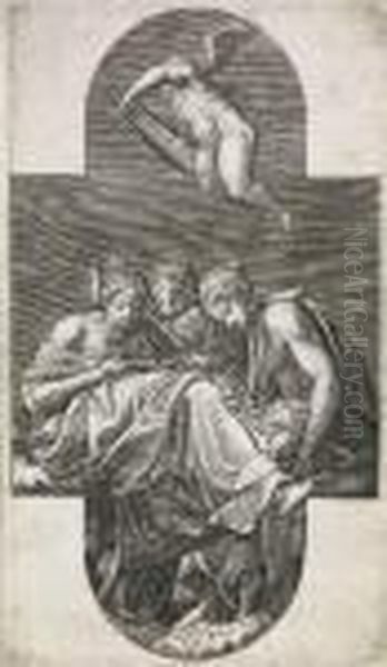 Three Muses And A Putto With A Lyre - view 1