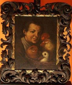 Boy With Basket Of Birds