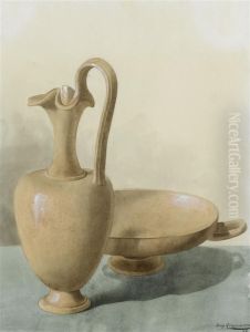 Still Life With Jug And Bowl by Augusto Giacometti
