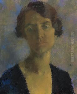 Portrait Of A Young Lady by Augusto Giacometti