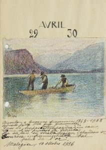 Fischer Auf Dem Silsersee by Giovanni Giacometti