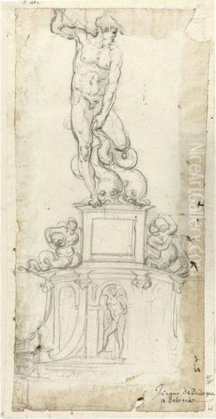 Study For A Sculpture Of Neptune - view 1