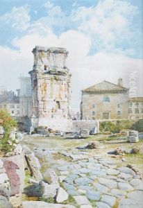 The Arch Of Constantine, Rome by Giampietrino