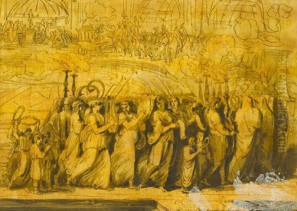 A Pagan Procession - view 1