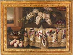 Stillleben Mit Weintrauben by Antonio Gianlisi The Younger