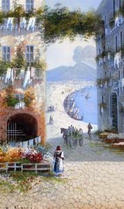 Naples Street Scene by N. Gianni