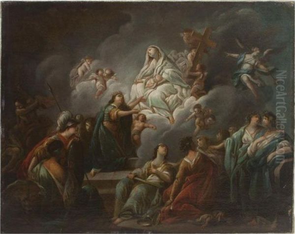 Madonna And Child Appearing At Court - view 1