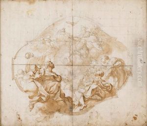 L'agnello Mistico Appare Ai Ventiquattro Dell'apocalisse by Corrado Giaquinto
