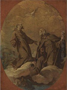 The Apotheosis Of Two Franciscan Friars by Corrado Giaquinto